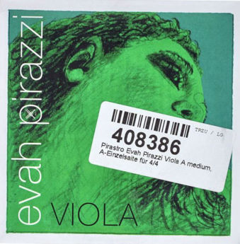 Imagen de Pirastro Evah Pirazzi Viola A    STEEL/CHROME STEEL REMOVABLE BALL END MITTEL ENVELOPE