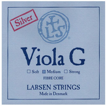 Imagen de Larsen Original Viola G Medium Fibre Core Silver
